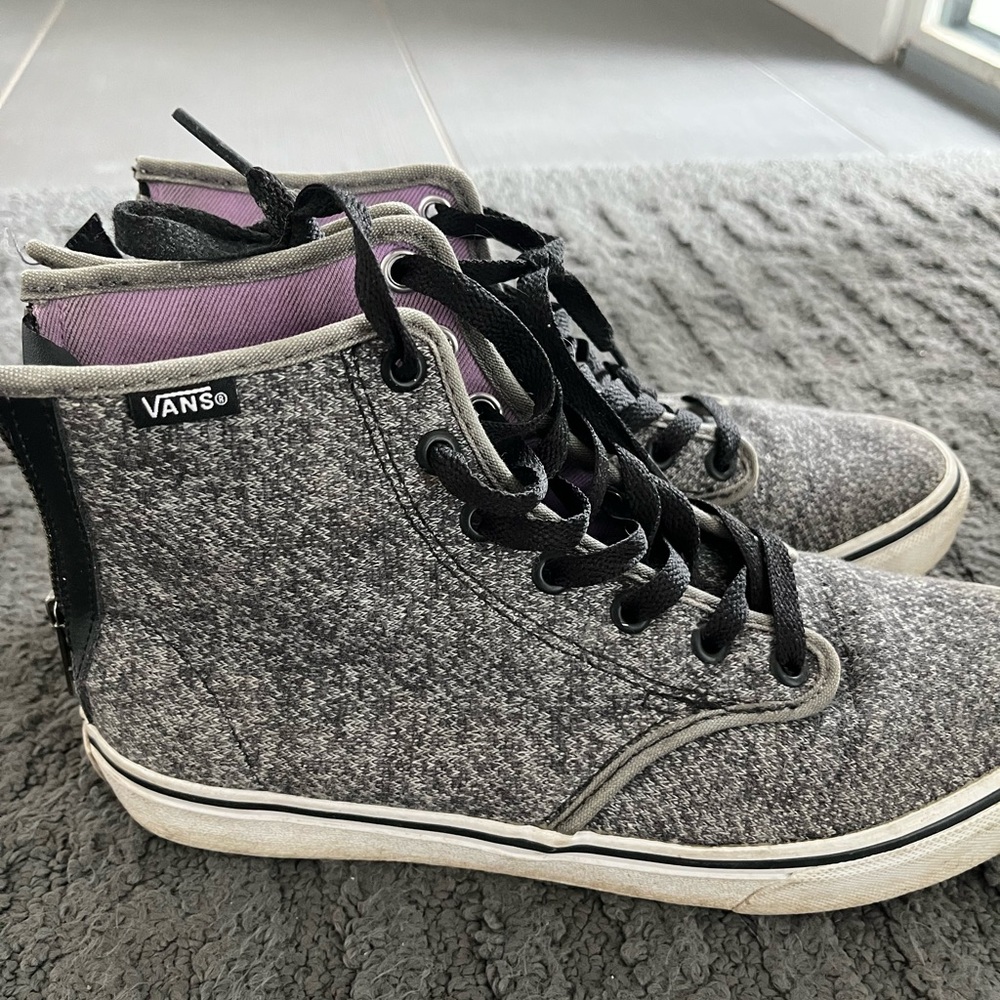Vans Heather Gray High-Top Sneakers